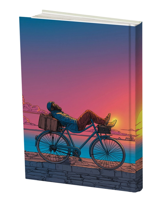 دفتر رقعی خط دار طرح سفر تا غروب مسترنوت | الهام از آرامش و آزادی