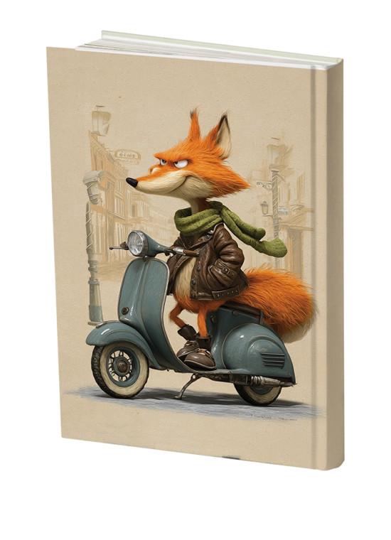 دفتر پلنر رقعی مستر نوت - طرح آقای روباه و وسپای آبی | برنامه ریزی فانتزی