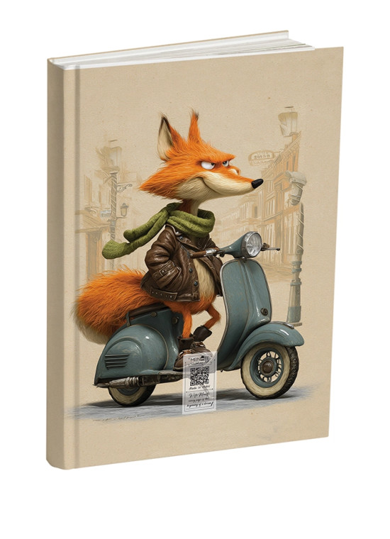 دفتر پلنر رقعی مستر نوت - طرح آقای روباه و وسپای آبی | برنامه ریزی فانتزی