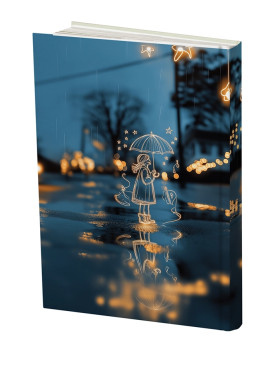 دفتر پلنر رنگی مستر نوت | طرح چتر ستاره ای | چاپ تمام رنگی