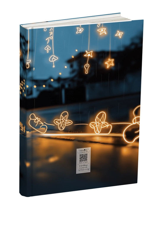 دفتر پلنر رنگی مستر نوت | طرح چتر ستاره ای | چاپ تمام رنگی