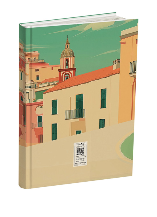 دفتر پلنر رنگی مستر نوت | طرح دختر وسپاسوار آمالفی | چاپ تمام رنگی