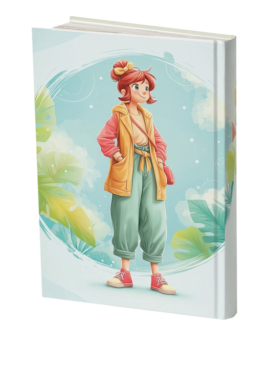 دفتر پلنر رقعی مستر نوت - طرح دختر مو قرمز | برنامه ریزی فانتزی