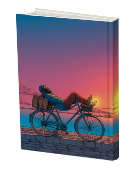 دفتر پلنر رنگی مستر نوت | طرح سفر تا غروب | چاپ تمام رنگی