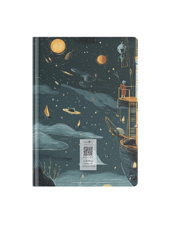 پلنر کشتی فضایی | ۱۲۰ برگ رنگی ۸۰ گرم | کهکشان و کتاب