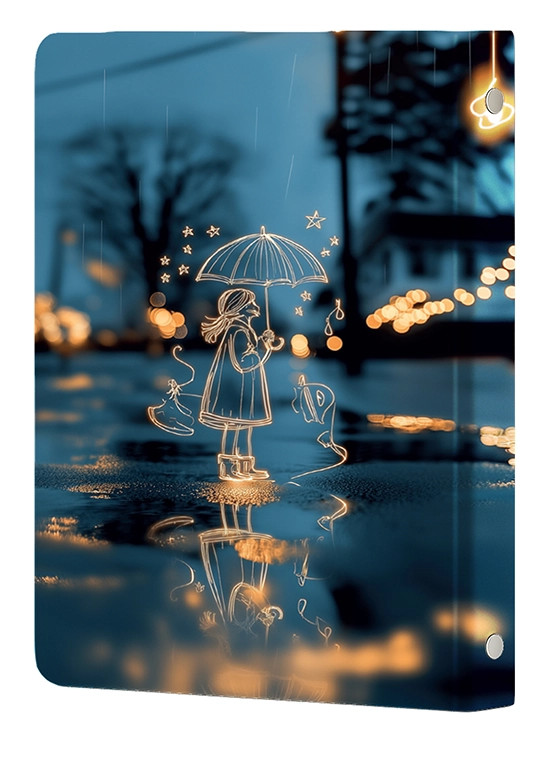 کلاسور 26 حلقه کد N-08 طرح چتر ستاره ای