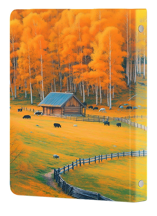 کلاسور 26 حلقه کد N-29 طرح پاییز طلایی