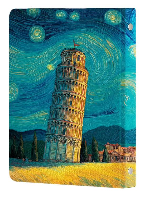 کلاسور 26 حلقه کد N-24 طرح شب پرستاره پیزا