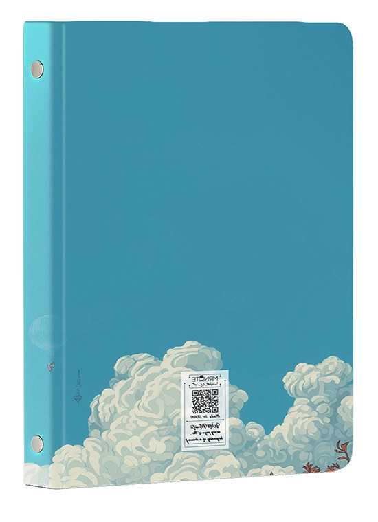 کلاسور ۲۶ حلقه طرح قلعه متحرک مدل N-25 | خرید کلاسور فانتزی و جذاب