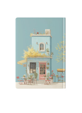 پلنر رنگی جیبی کد N_16 طرح کافه یونانی