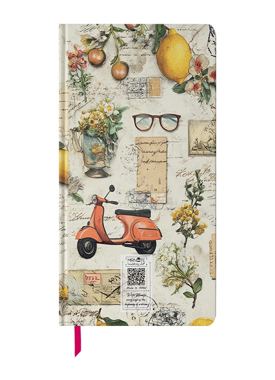 دفتر یادداشت پالتویی مستر نوت کد N-21 طرح تعطیلات لیمویی | Mr. Note