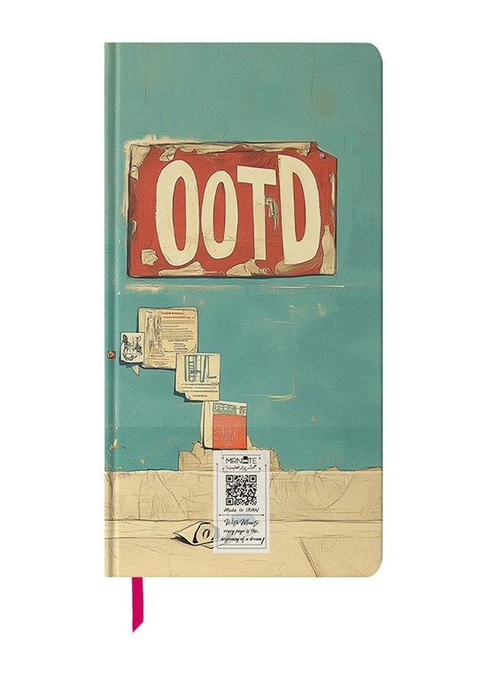 دفتر یادداشت پالتویی مستر نوت کد N-09 طرح میکی استریت استایل | Mr. Note