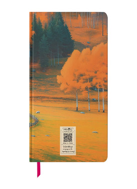 دفتر یادداشت پالتویی کد N-29 طرح پاییز طلایی