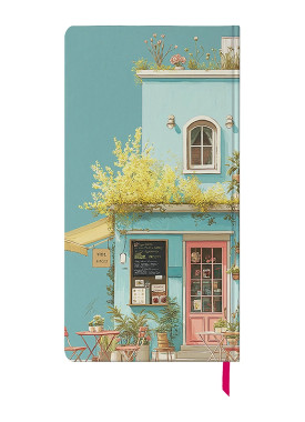 دفتر یادداشت پالتویی کد N-16 طرح کافه یونانی