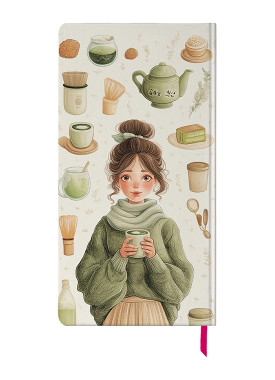دفتر یادداشت پالتویی کد N-04 طرح آرامش سبز