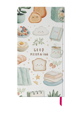 دفتر یادداشت پالتویی کد N-22 طرح گود مورنینگ