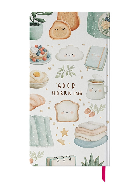 دفتر یادداشت پالتویی کد N-22 طرح گود مورنینگ