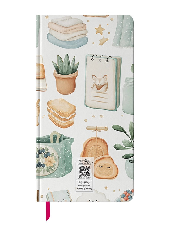 دفتر یادداشت پالتویی N-22 | طرح گود مورنینگ | ۱۰۰ برگ