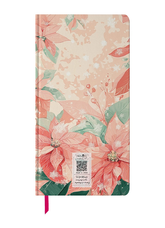 دفتر یادداشت پالتویی N-19 | طرح گربه زمستونی | ۱۰۰ برگ