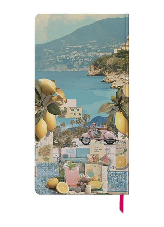 دفتر یادداشت پالتویی کد N-13 طرح تعطیلات صورتی