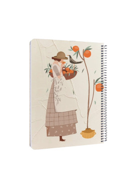 سررسید سیمی سال 1405 کد 101 طرح دختر باغ نارنج