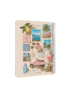 سررسید سیمی سال 1405 کد N-13 طرح تعطیلات صورتی