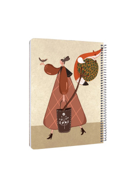 سررسید سیمی سال 1405 کد 115 طرح دختر و روباه