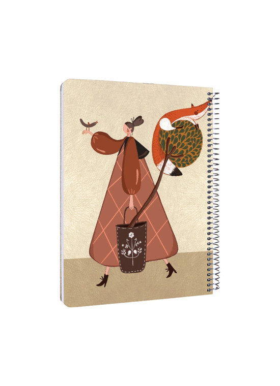 سررسید سیمی سال 1405 کد 115 طرح دختر و روباه