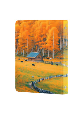 کلاسور 20 حلقه کد N-29 طرح پاییز طلایی