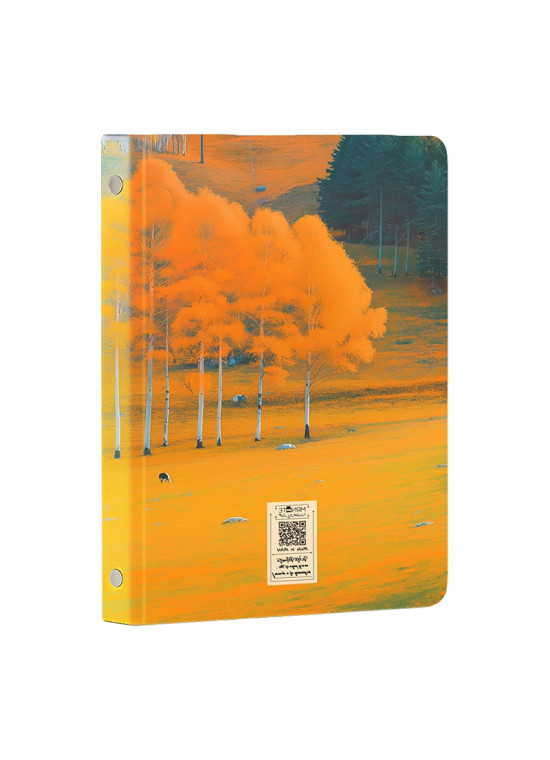 کلاسور 20 حلقه کد N-29 طرح پاییز طلایی