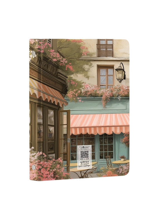 کلاسور 20 حلقه کد N-31 طرح کافه پاریس