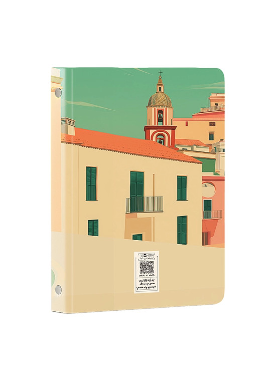 کلاسور 20 حلقه کد N-15 طرح دختر وسپاسوار آمالفی