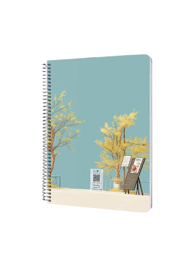 سررسید سیمی سال 1405 کد N-16 طرح کافه یونانی