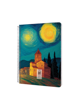 سررسید سیمی سال 1405 کد N-24 طرح شب پرستاره پیزا