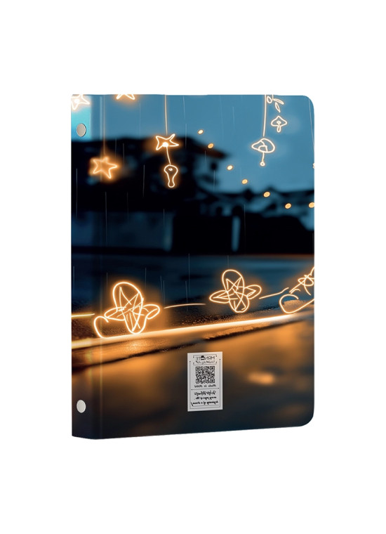 کلاسور 6 حلقه A5 کد N-10 طرح ونکوک و آسمان پرستاره