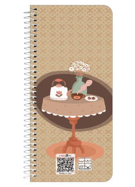 دفتر یادداشت سیمی پالتویی کد 54