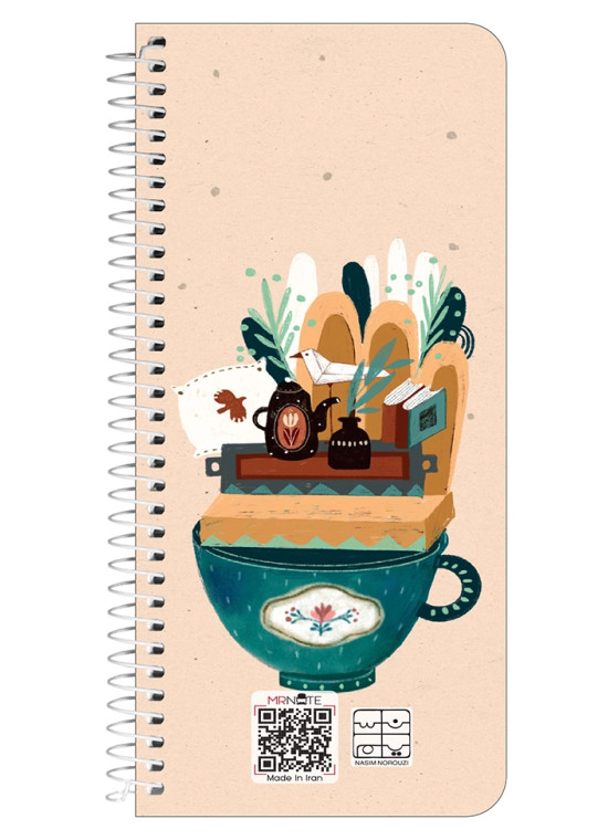 دفتر یادداشت سیمی پالتویی مسترنوت کد 57