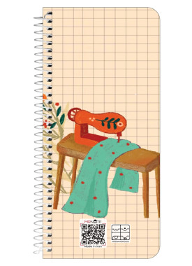 دفتر یادداشت سیمی پالتویی کد 59