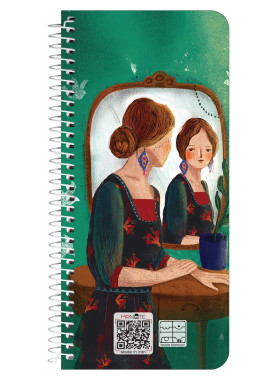 دفتر یادداشت سیمی پالتویی کد 68