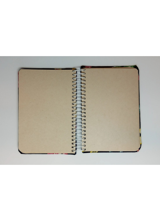 دفتر یادداشتی جلد پارچه‌ای کد 04 طرح پروانه | دفتر فانتزی و خاص