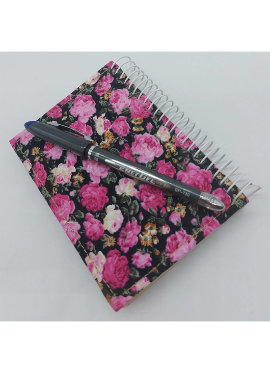 دفتر یادداشتی جلد پارچه‌ای کد 07 رنگ بنفش | دفتر فانتزی و خاص