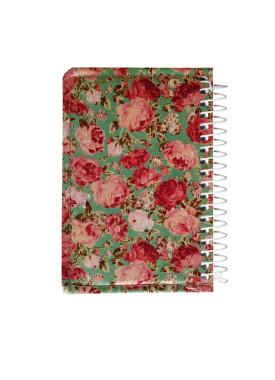 دفتر یادداشتی جلد پارچه‌ای کد 08 رنگ سبز | دفتر فانتزی و شیک