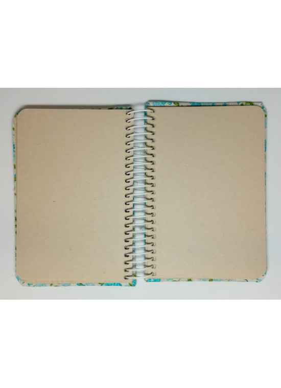 دفتر یادداشتی جلد پارچه‌ای کد 09 رنگ آبی کم‌رنگ | دفتر فانتزی و خاص