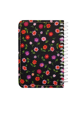 دفتر یادداشتی جلد پارچه‌ای کد 10 رنگ مشکی | دفتر شیک و خاص