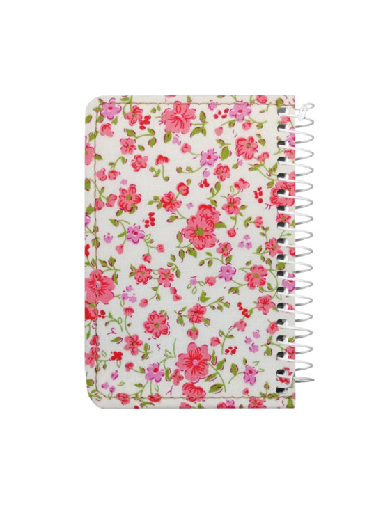 دفتر یادداشتی جلد پارچه‌ای کد 14 رنگ قرمز | دفتر فانتزی و شیک