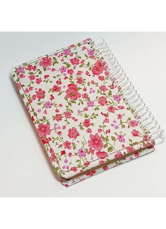 دفتر یادداشتی جلد پارچه‌ای کد 14 رنگ قرمز | دفتر فانتزی و شیک